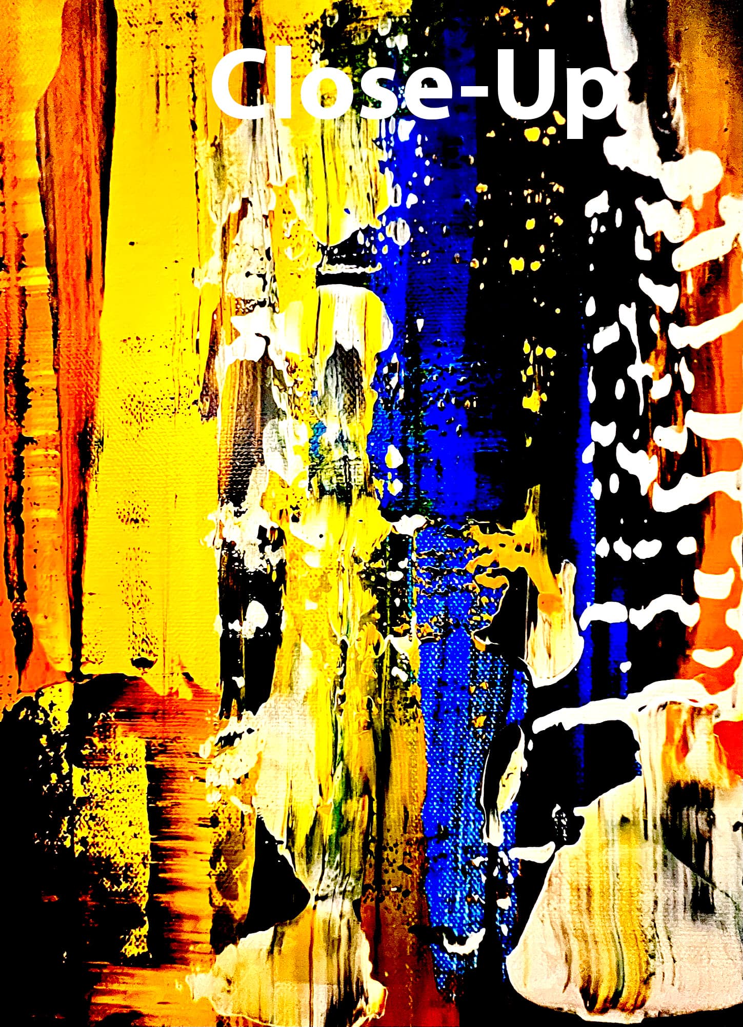Contemporary Abstract ExpressionistmArt Close-up